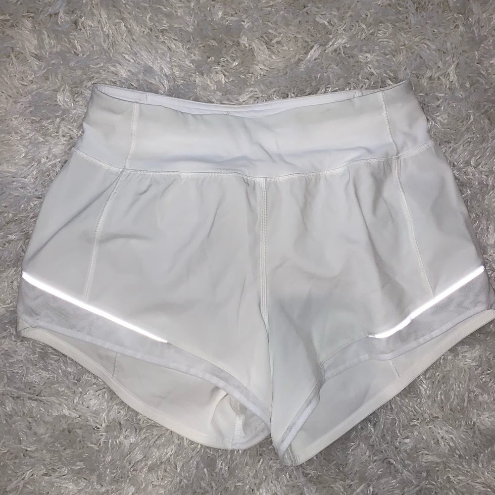 Lululemon white athletic shorts